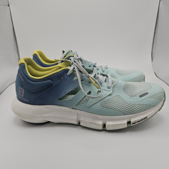 Salomon blue ombre Predict 2 running shoes size 10.5 - Picture 1 of 11